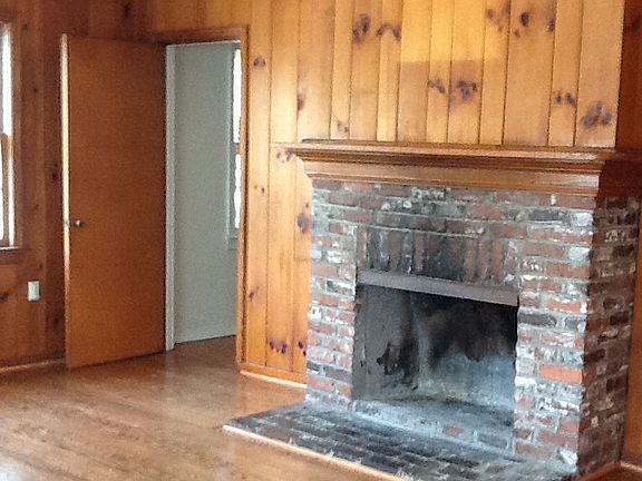 Living room fireplace