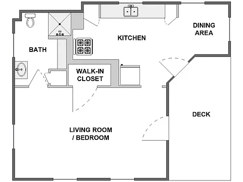 Floor plan Studio: Type A