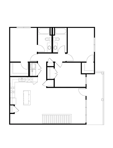 Floor plan 3 BR Grand Overlook