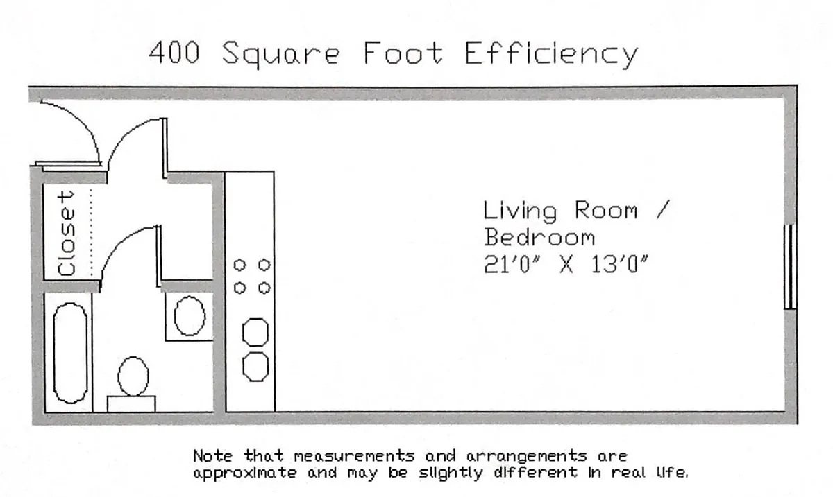 Floor plan Studio