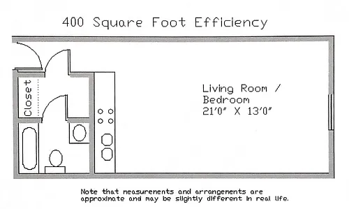 Floor plan Studio