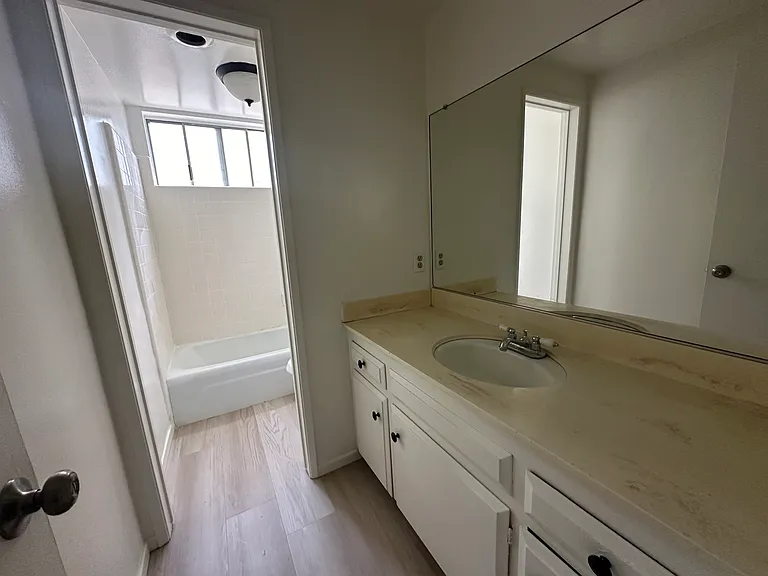 Bathroom off the garage bedroom\