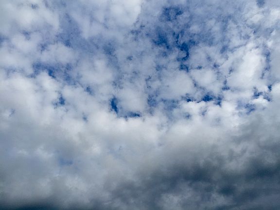Sky view from driveway.