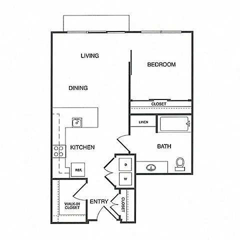 Floor plan 1X1 C