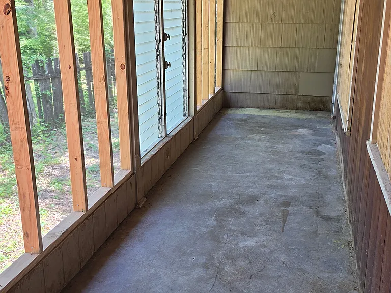 Screened in back porch