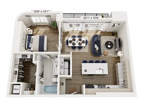 Floor plan FL1.1