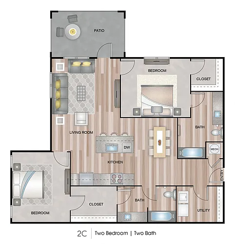 Floor plan 2C