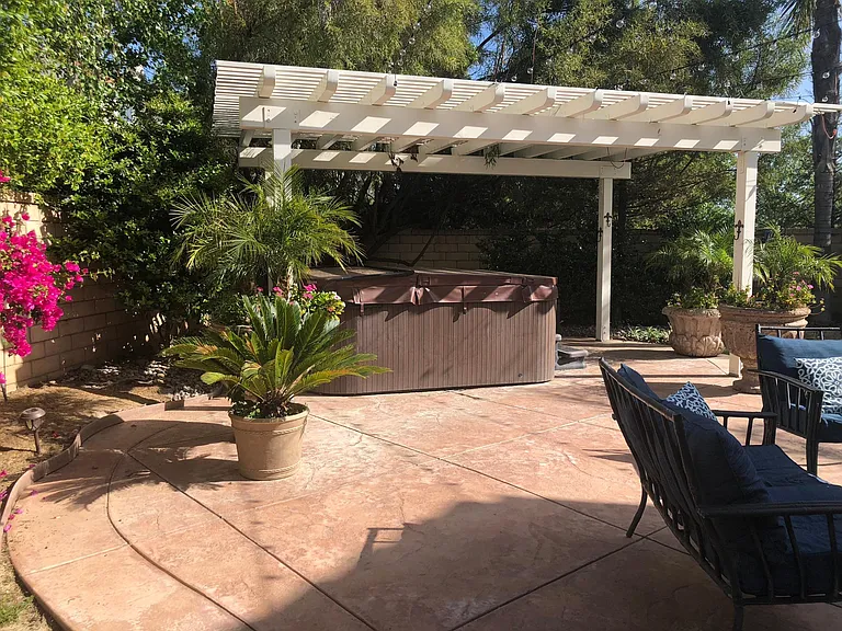 pergola and spa