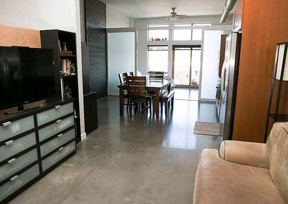 Current occupants created a great TV watching nook.