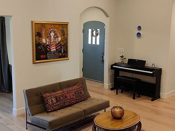 Front Door and Living Room