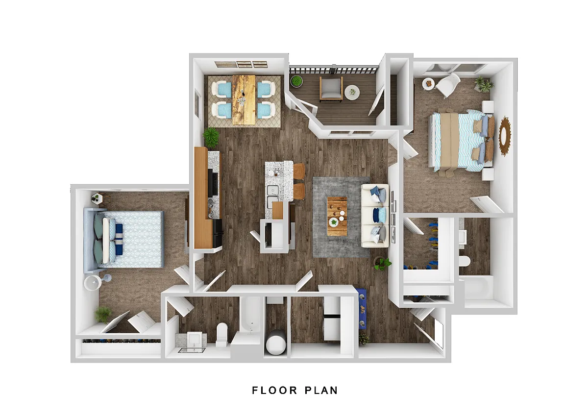 Floor plan 2 Bedrooms