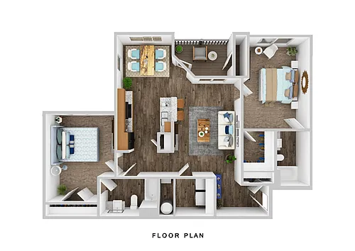 Floor plan 2 Bedrooms