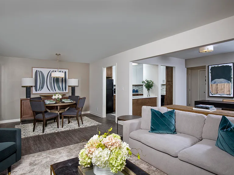 Open-concept living area