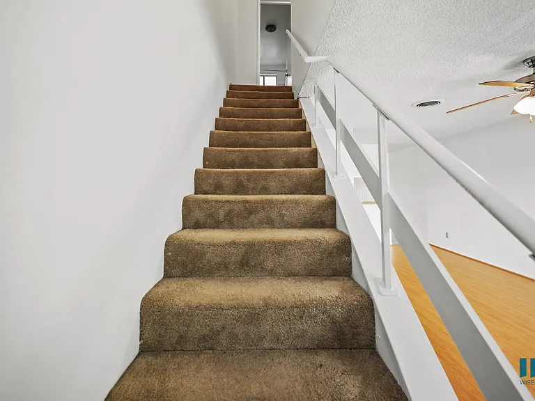 Staircase to the Upper Level of a Townhome