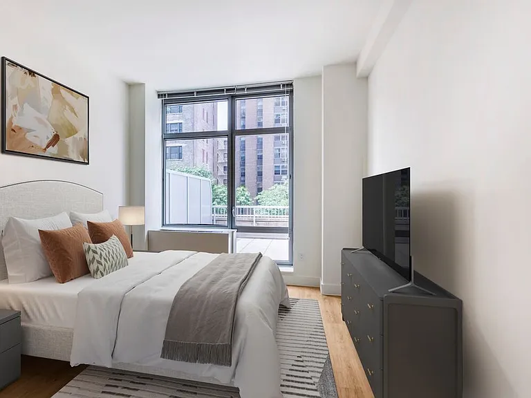 Renovated Package I bedroom with hard surface flooring