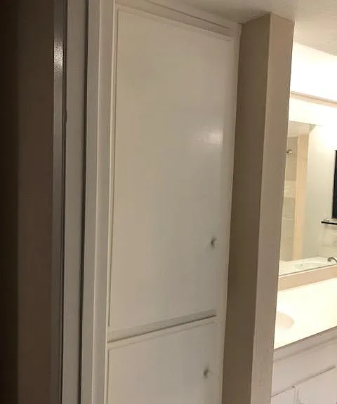 Linen Cabinet in Master Bathroom