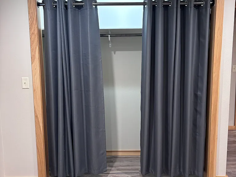 Well lit closet