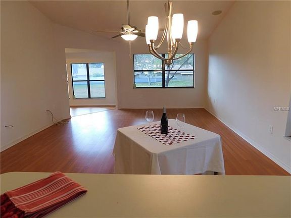 Looking into the living area from the kitchen