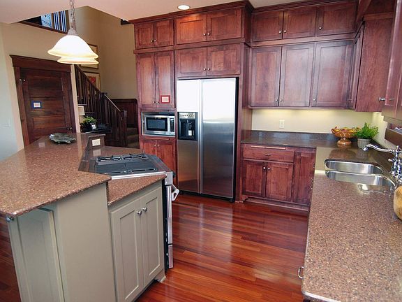 Gourmet kitchen.