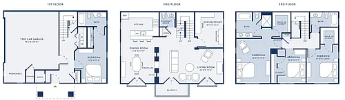 Floor plan 4 Bed/3.5 Bath-Townhouse-TH7700