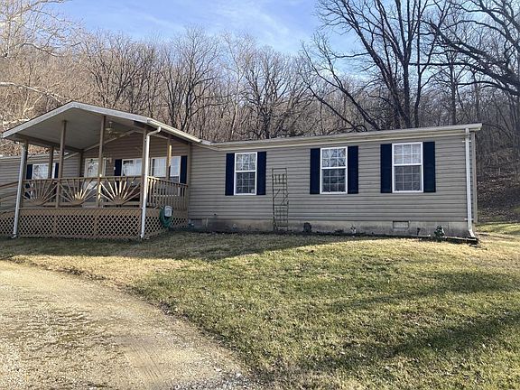 The home is 1700 SF and sits up on a hill providing excellent views of the Mississippi River valley. 