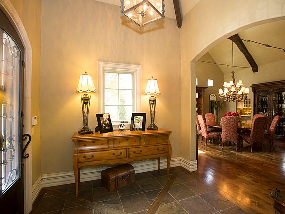 Entry with view of Formal dining room.