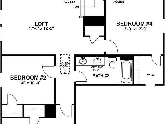 Falcon Second Floor Floorplan