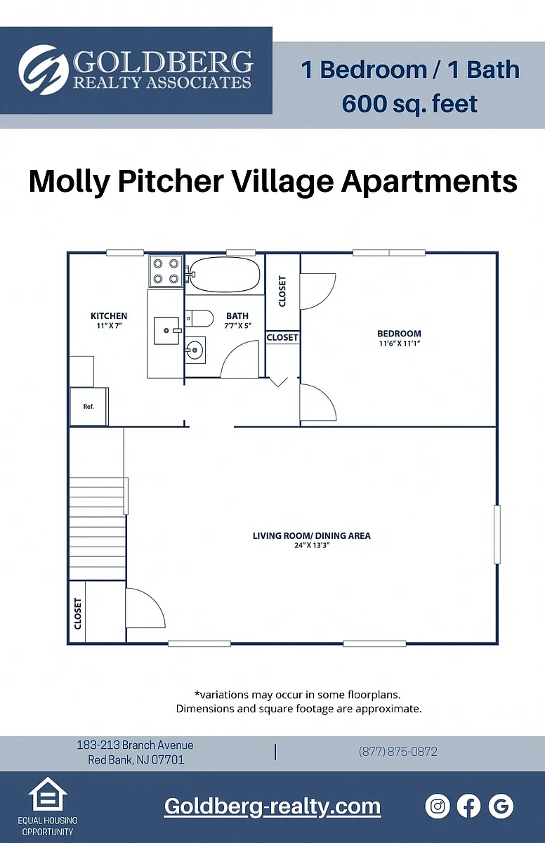 Floor plan 1 Bedroom