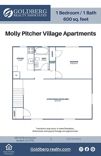 Floor plan 1 Bedroom