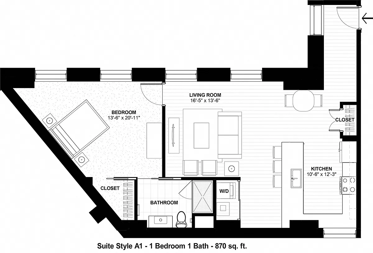 Floor plan Suite Style A1