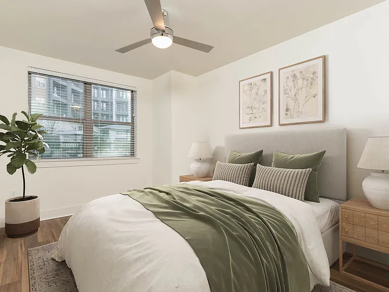 Bedroom with Hard Surface Flooring