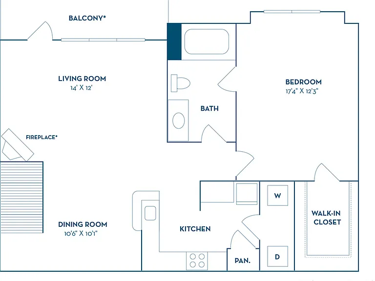 1 Bedroom | 1 Bath | 896 SF | Renovated 1 Bedroom | 1 Bath | 896 SF | Renovated