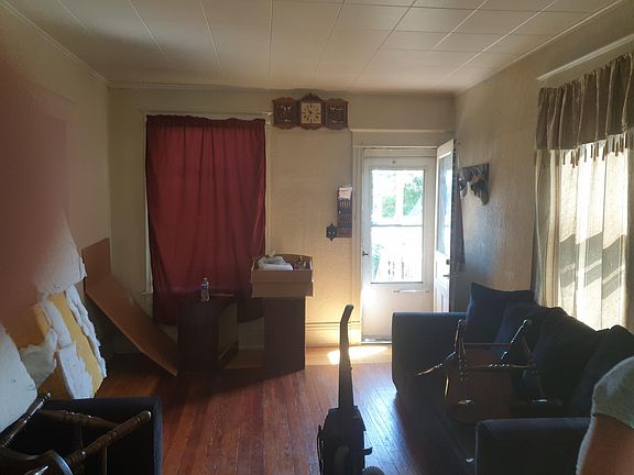 Looking out to the front door