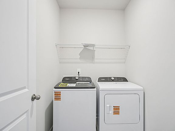 Every home includes a washer and dryer.