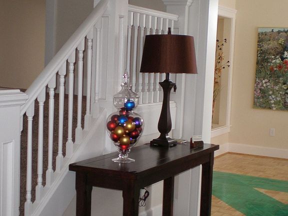 Formal stair, tile entry