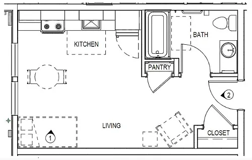 Floor plan Studio