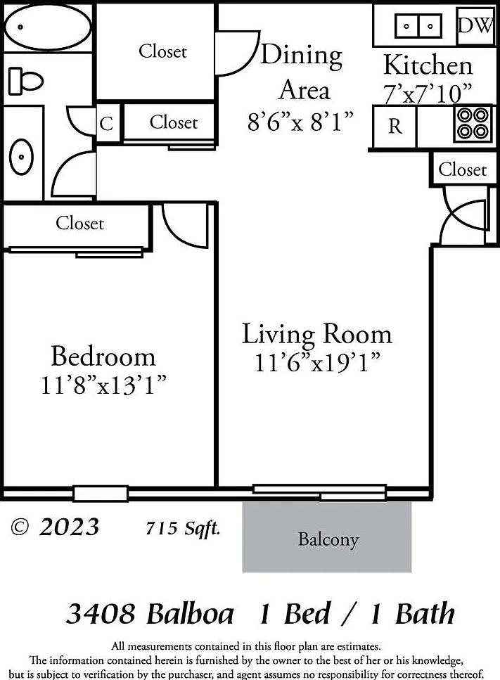 One bedroom, one bathroom — Photo 2