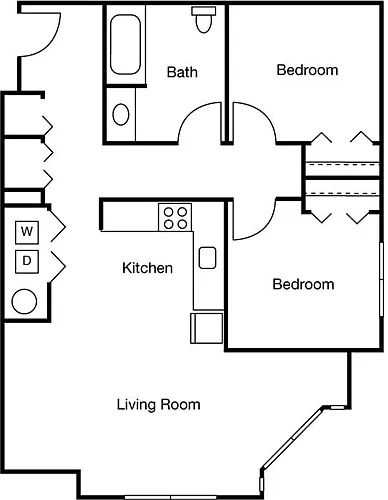 Floor plan 2 Bedrooms A