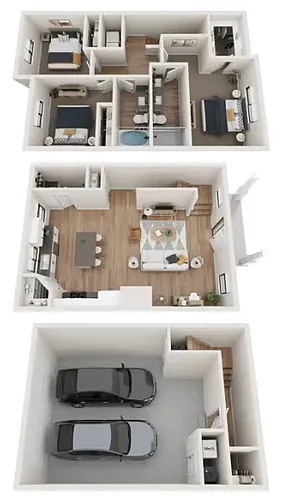 Floor plan 3B Townhome