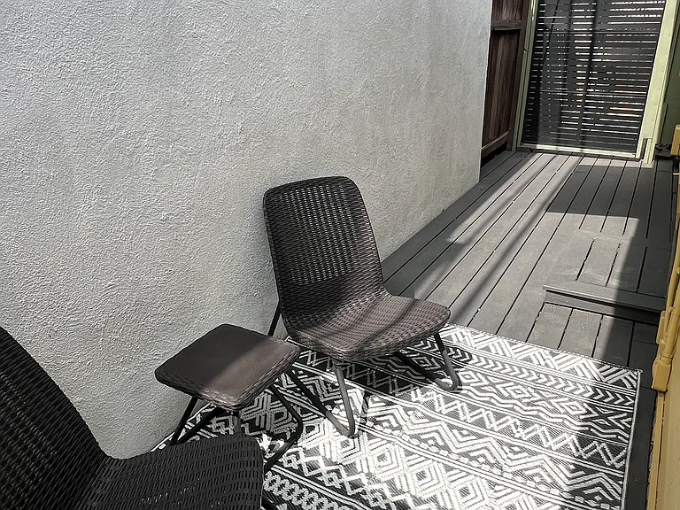 Private back deck