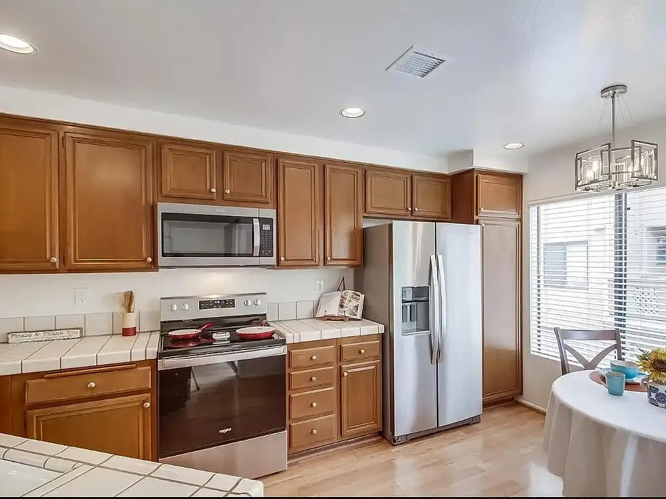 Looking into kitchen from family room