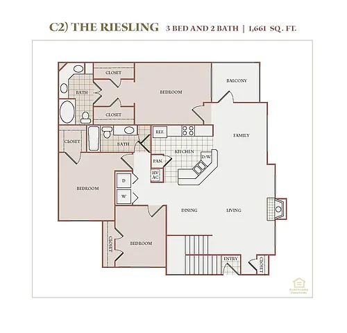 Floor plan C2 (The Zinfandel)