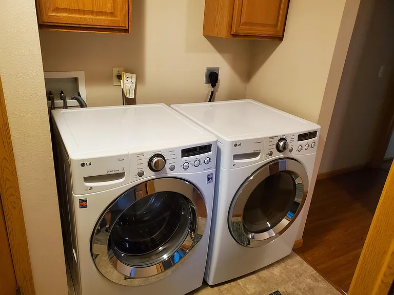 Washer and Dryer on First Level