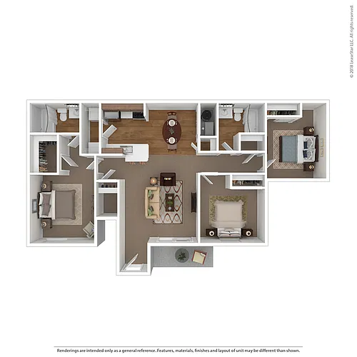 Floor plan 3 BR 1st Floor Classic