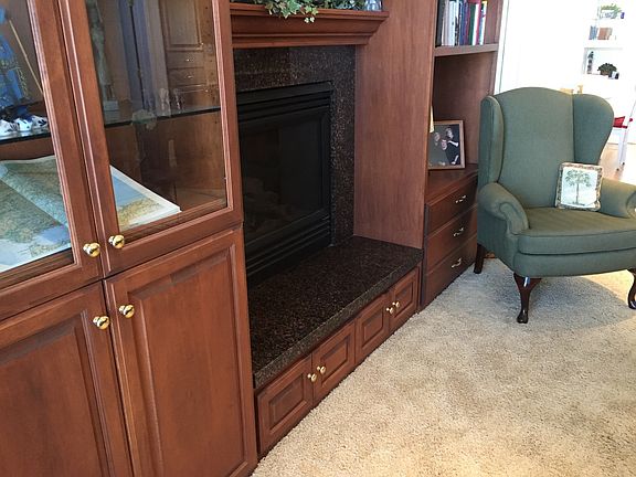 Living room fireplace