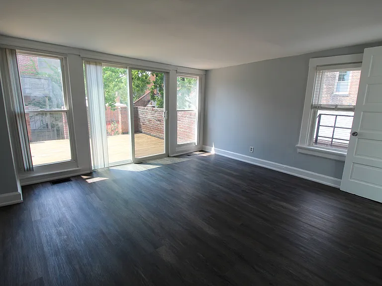 Guest bedroom/study leading out to rooftop deck