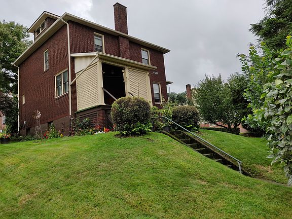 Terraced yard and stairs
