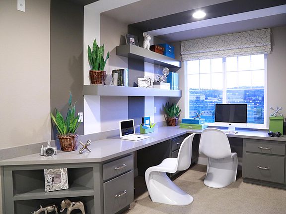 Quiet home office (top floor) with park view separated from living rooms and kitchen (1st floor) and bedrooms (2nd floor). Each floor has dedicated air conditioning zone (3 zones total).