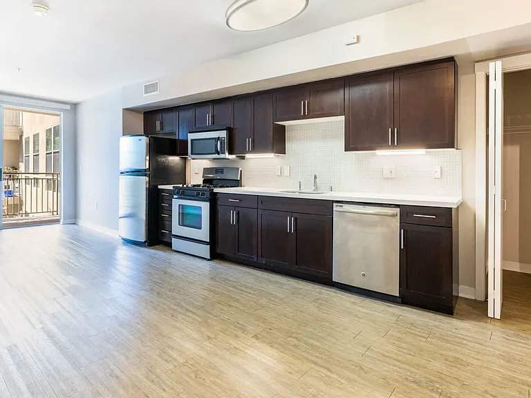 Studio with balcony and Hard Surface Flooring