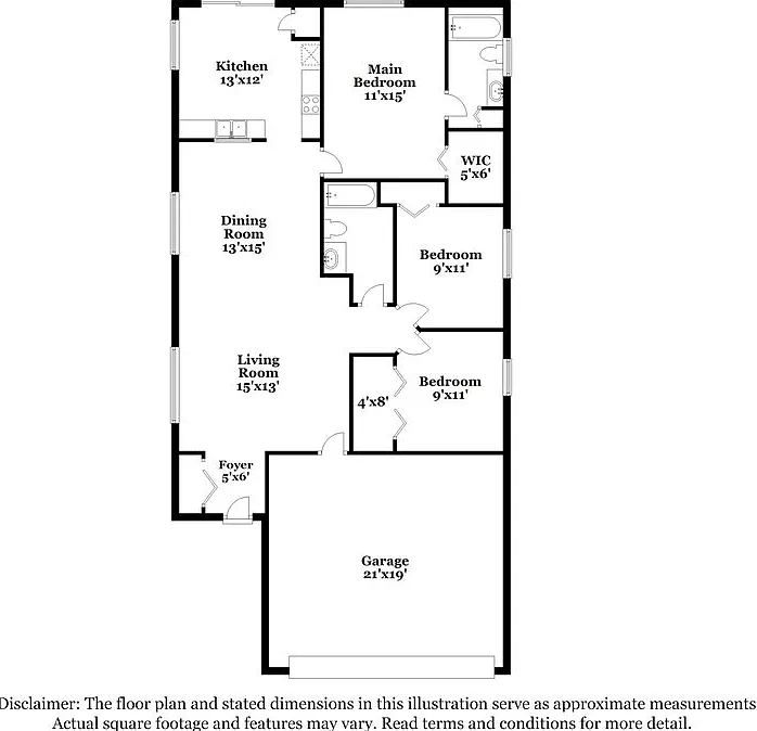 3 bed, 2.0 bath, 1319 sqft, $2,220 — Photo 2